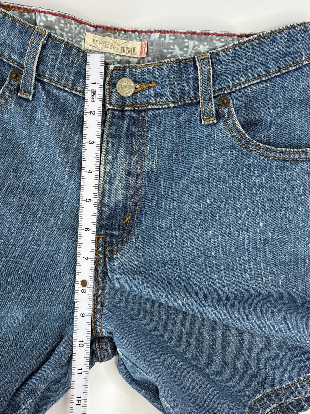 Levis 550 Relaxed Denim Jorts From the 2000s Medium Wash Coastal Mom Shorts